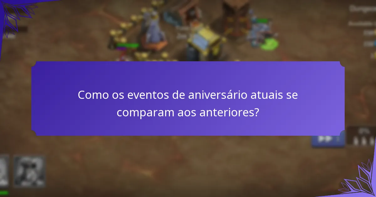 Que recompensas podem os jogadores ganhar durante os eventos de aniversário?