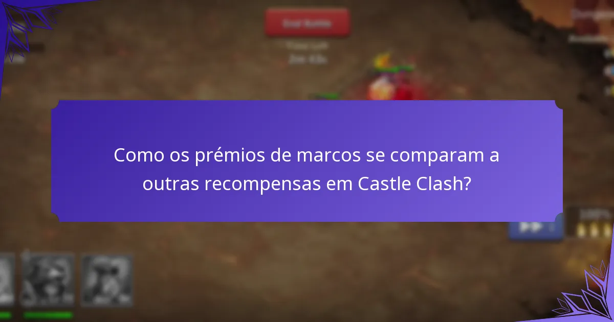 Quais itens podem ser obtidos como recompensas de marcos?