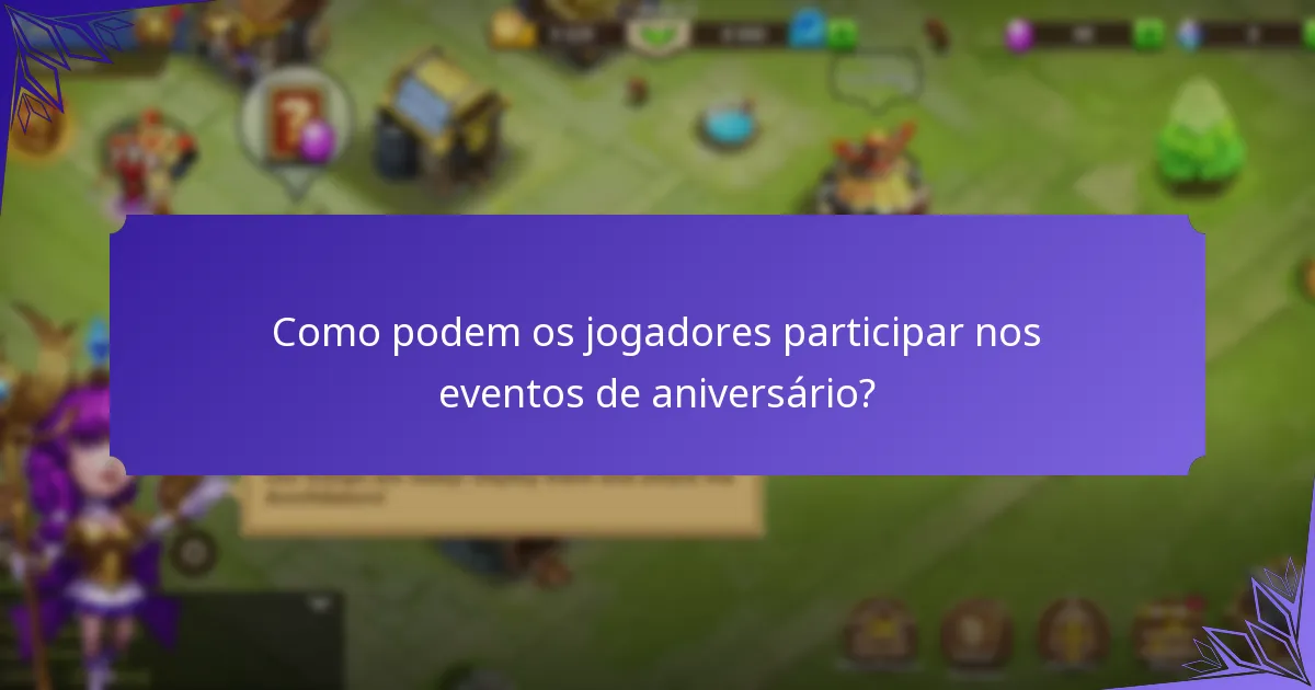 Que itens exclusivos estão disponíveis durante os eventos de aniversário?