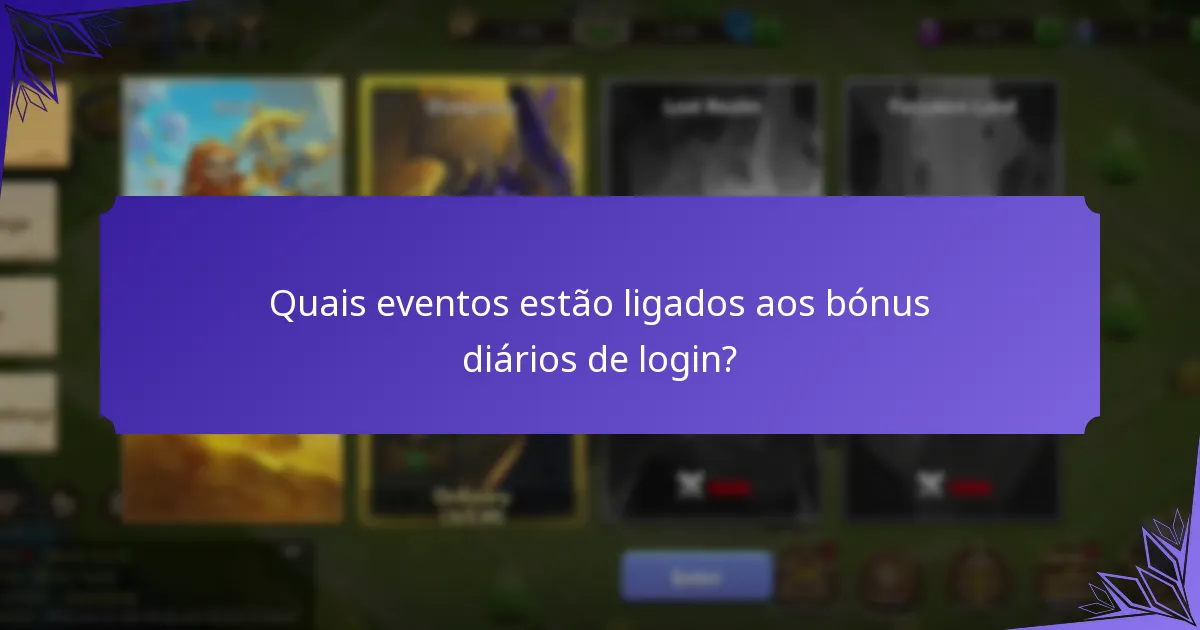 Que ofertas especiais estão disponíveis através dos logins diários?