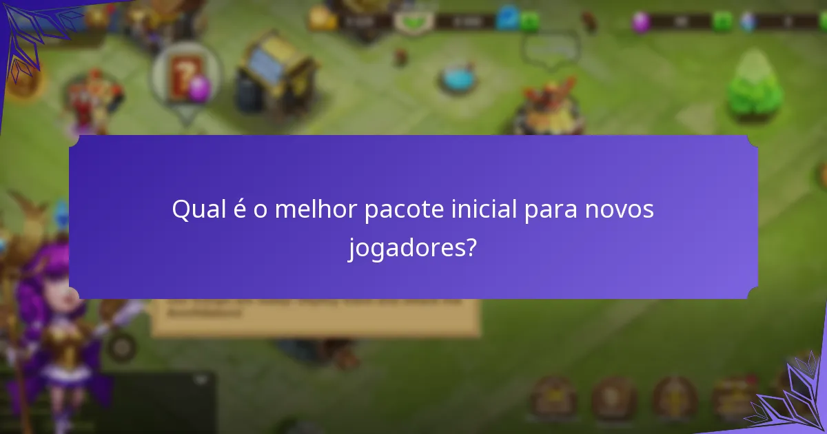 Quando os pacotes iniciais são atualizados ou mudam?