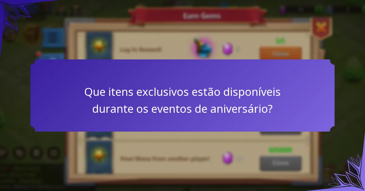 Como os eventos de aniversário atuais se comparam aos anteriores?