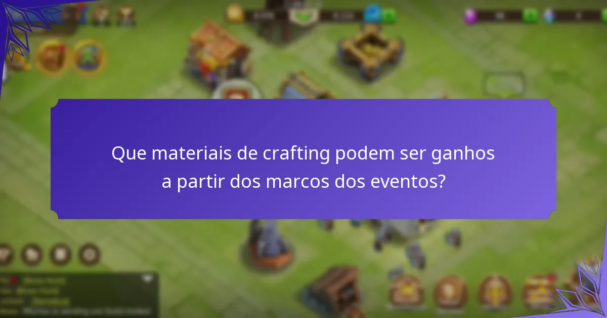 Como alcançar eficientemente os marcos dos eventos?